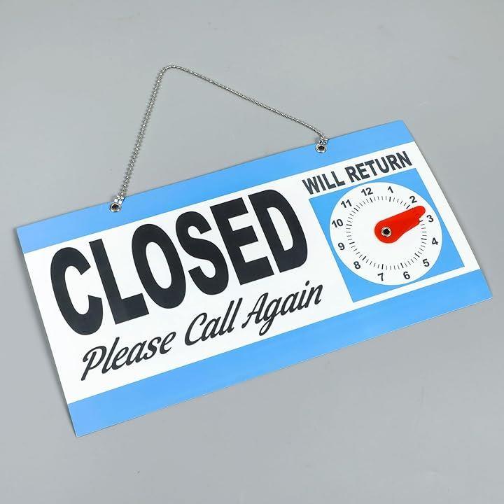 Open Close 看板 プレート sign サイン 標識 両面 営業中 開店