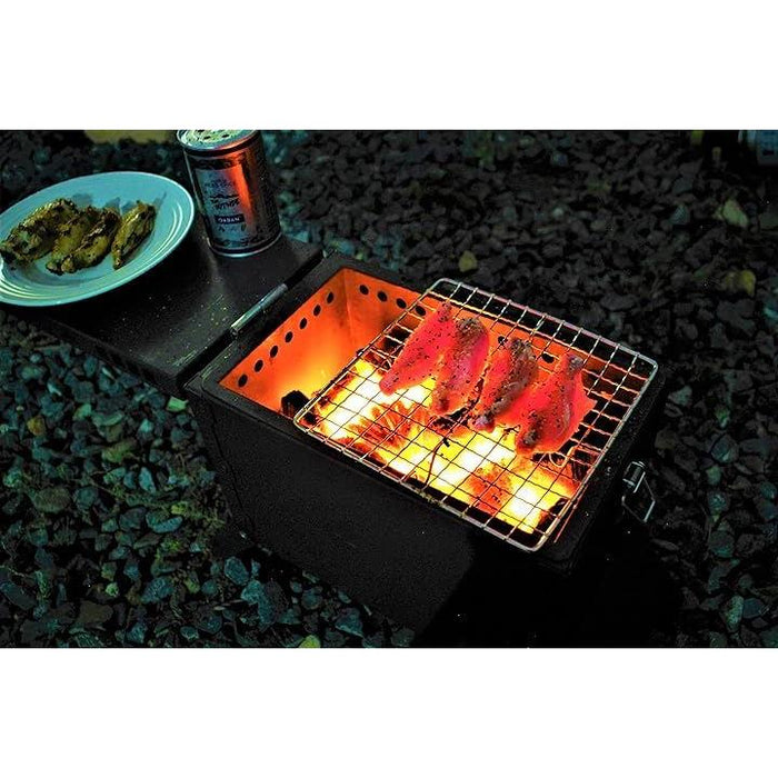 炭火オールラウンドボックス 燼ZINソロ バーベキュー コンロ 焚き火台