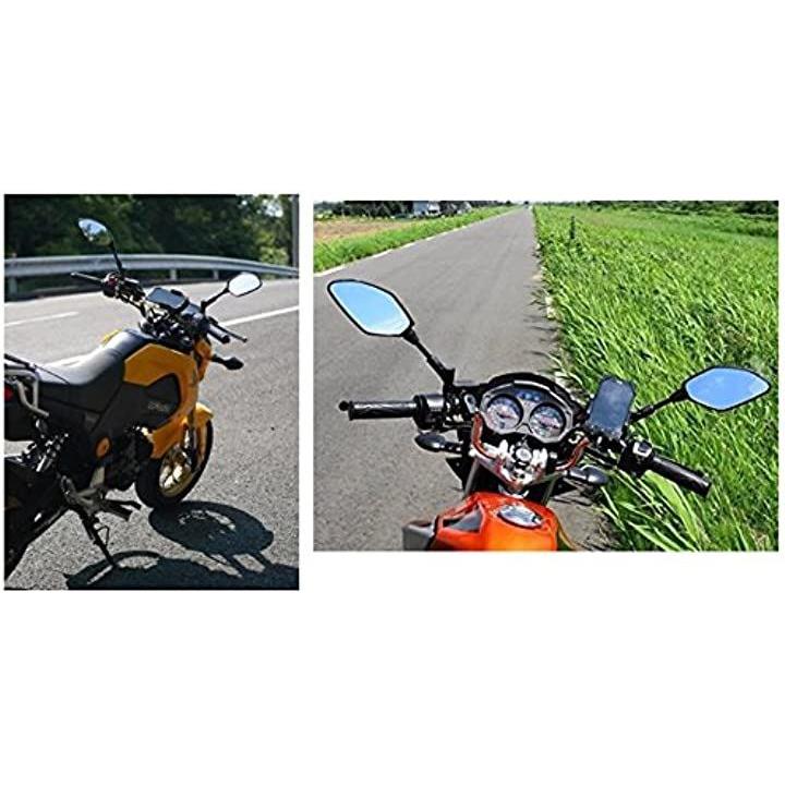 オートバイ バイクミラー ヤマハ 川崎 ホンダ MT-07 MT-09 PCX GROM Z125 8MM 10MM 逆/正ネジ 汎用 社外