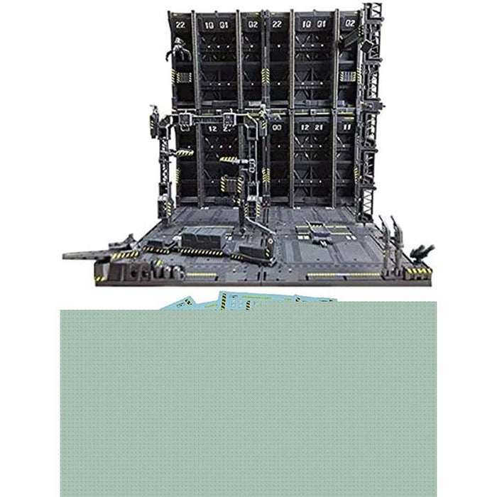 プラモデル ジオラマベース 格納庫 模型 展示 基地 戦艦 ドック 背景