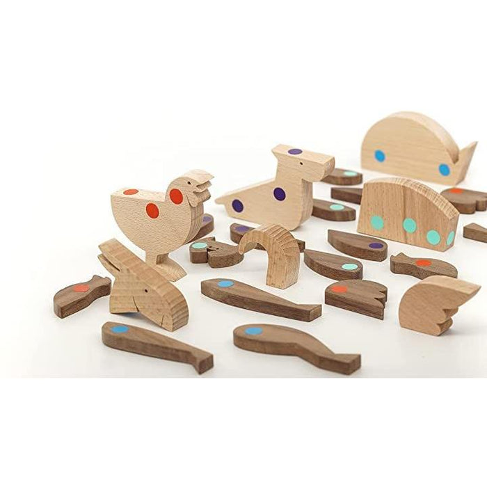 ESNAF TOYS マグネット 積み木 手作り 知育 インテリア 木製 天然木