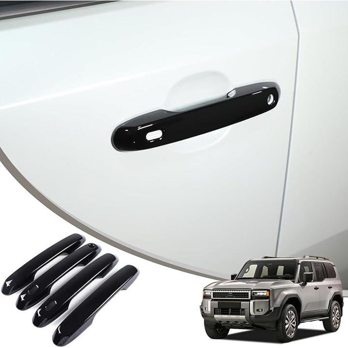 ランクル250VXホワイト ドアハンドル 4個セット　ドアノブ　トヨタ純正部品 トヨタ トヨタ純正 運転席側キー穴無しドアハンドル [交換式