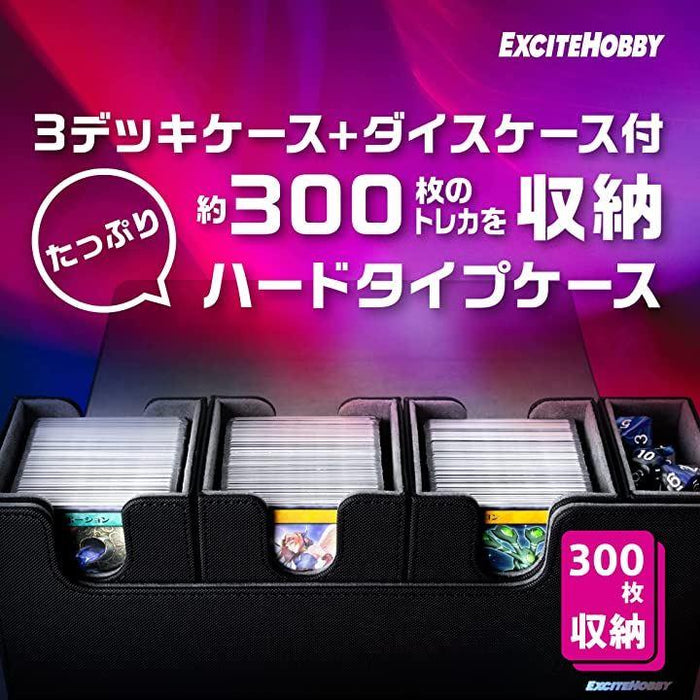 EXCITE HOBBY トレカ ３つのデッキケース トレーディング スリーブに入れたまま保存 汎用的なトレーディングカードサイズに対応 ス