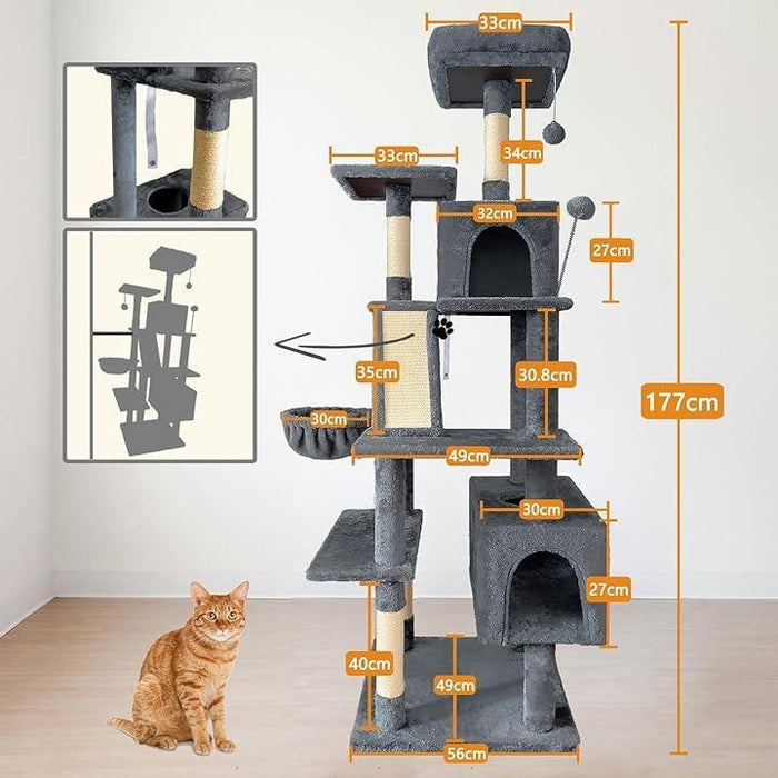 キャットタワー 大型猫用 猫タワー 据え置き ねこタワー ハンモック