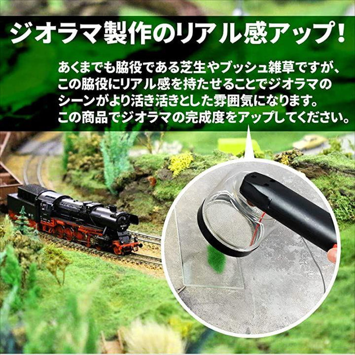 鉄道模型 ジオラマ Nゲージ 田畑の脇を走る線路の風景 クリア