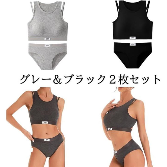 スポーツブラ 上下セット 下着 レディース ブラジャー ショーツ