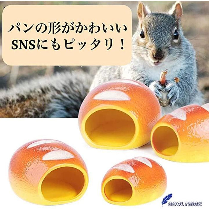 ハムスターハウス 小動物 隠れ家 寝床 陶器 夏 暑さ対策 ひんやり パン