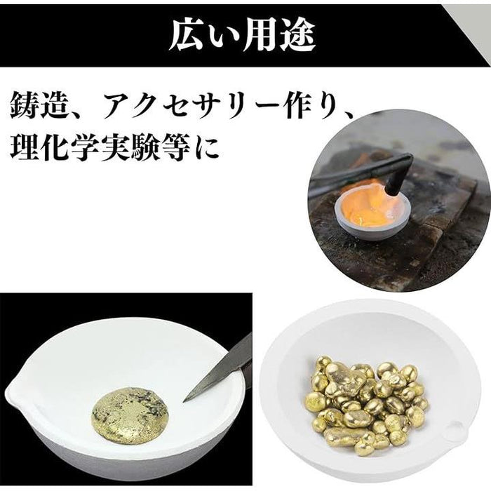 はさみ るつぼセット チョコ皿 坩堝 磁器るつぼ皿 鋳金 鋳造 るつぼ