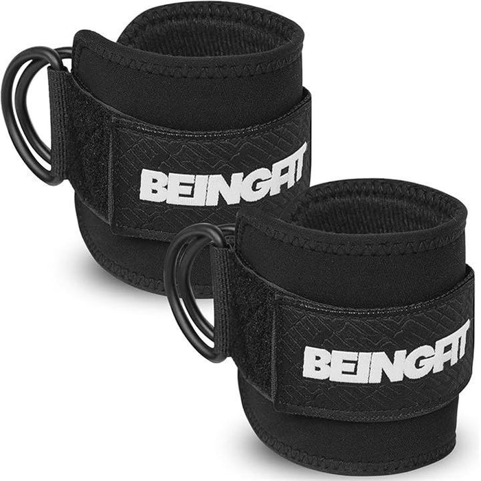Beingfit高耐久性アンクルストラップ ケーブルマシン用 キックバック