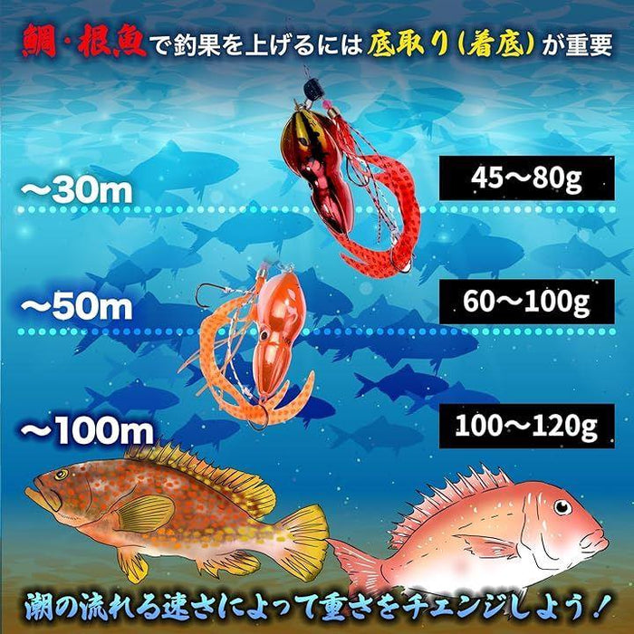 おめでタイ丸くんタイラバ 鯛ラバ タイラバヘッド 3色セット ネクタイ