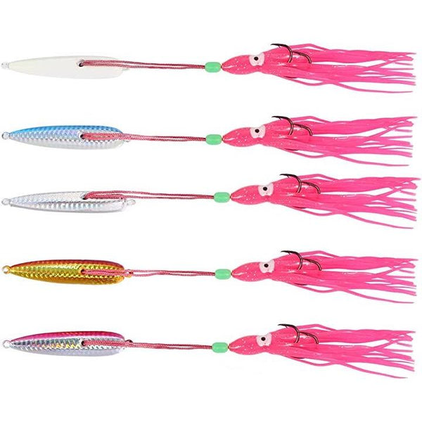 X インチク ＆ タコベイト 5個セット ジギング ジグ ソフトルアー