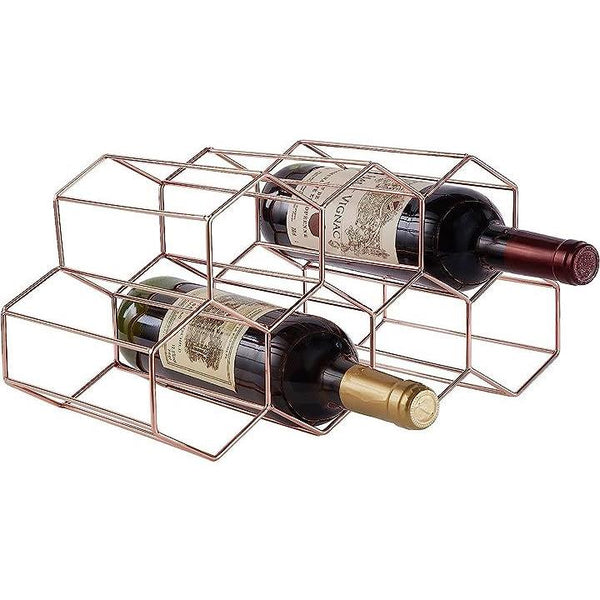 金属製 ワインラック ワインボトルホルダー 積み重ね式 7本用 ワイン棚