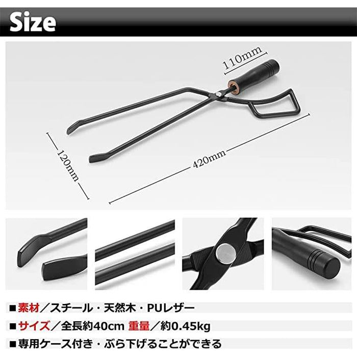 薪ばさみ 炭ばさみ トング ファイヤープレーストング 火ばさみ