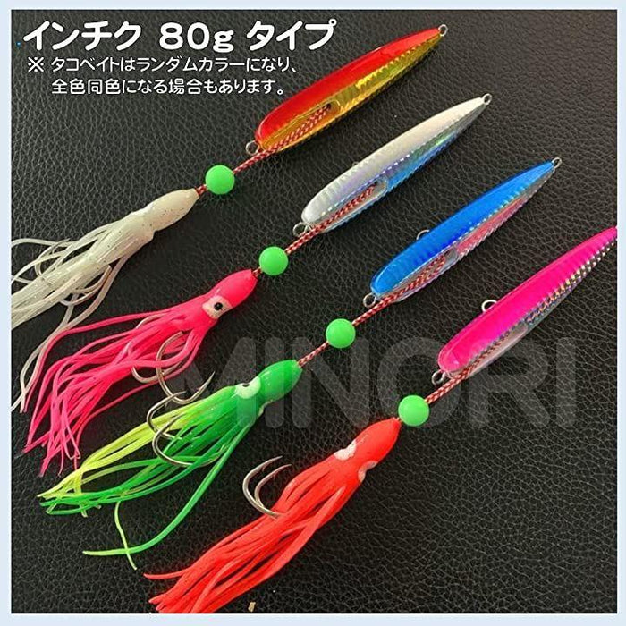 X インチク ＆ タコベイト 5個セット ジギング ジグ ソフトルアー