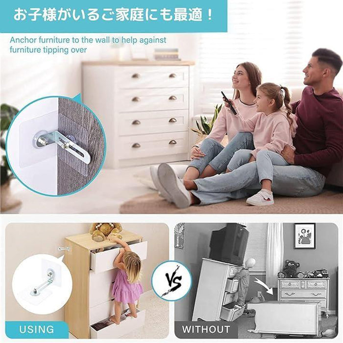 災害グッズ?転倒 収納ケース 家具テレビ台棚 両面テープ貼り付け 災害