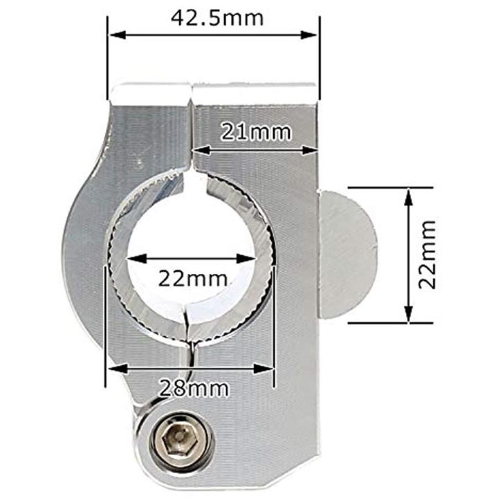 21mmアップ バイク ハンドル バーライズアダプター 22.2mm 28.6mm バー