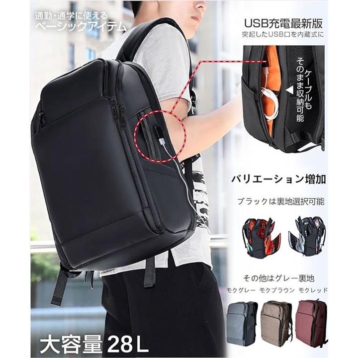 リュック メンズ レディース USB 防水 ビジネス 通学 旅行