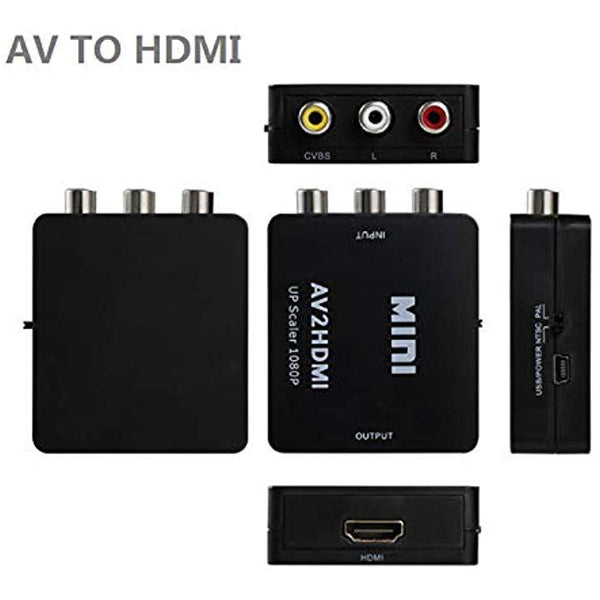 レビューを書けば送料当店負担 RCA to HDMI変換コンバーター GANA AV HDMI 変換器 AV2HDMI USBケーブル付き 音声転送  1080 720P切り替え コンポジットをHDMIに変換アダプタ