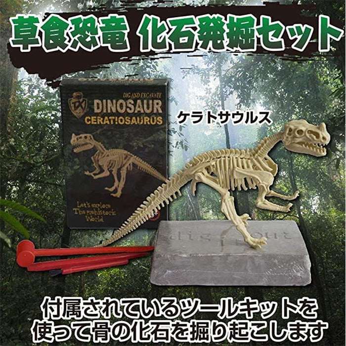 古代 恐竜 化石発掘セット ティラノサウルス 角龍 草食恐竜 玩具 知育