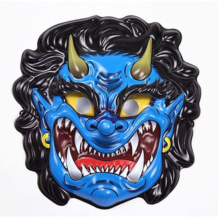 節分 超リアル 鬼のお面 仮面 大人用 単品 赤 青 青鬼お面タイプA