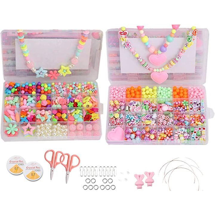 アクセサリー　大量　まとめ　手作りキット②⭐︎ Amazon.co.jp: HUAZONTOM 手芸 ビーズ セット 女の子 アクセサリー作り