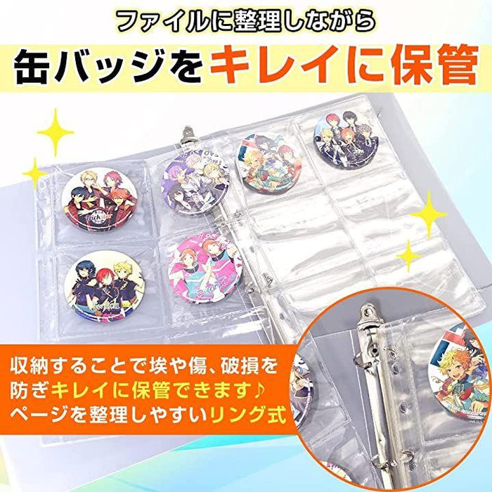 缶バッジ収納用 ファイル バインダー式 A4 リフィルシート6枚 缶バッジ収納用 ファイル バインダー式 A4 リフィルシート6枚