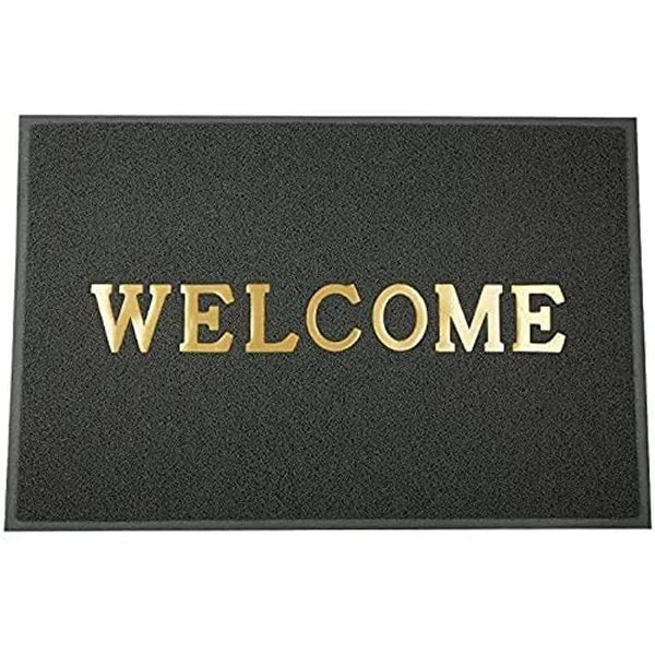 玄関マット 泥落とし 屋外 屋内 60x90cm 洗える WELCOME ウェルカム