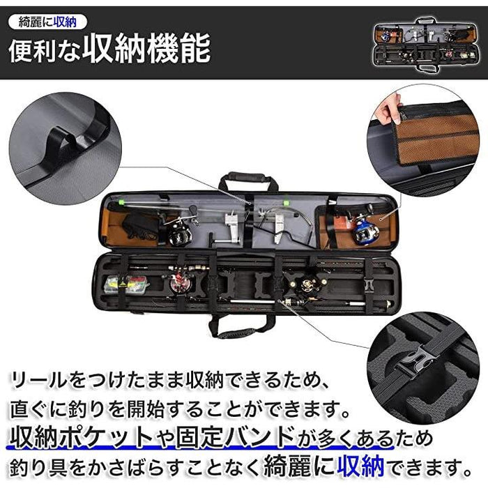 ロッドケース 筏釣り 釣竿ケース リールケース 120cm 竿立て