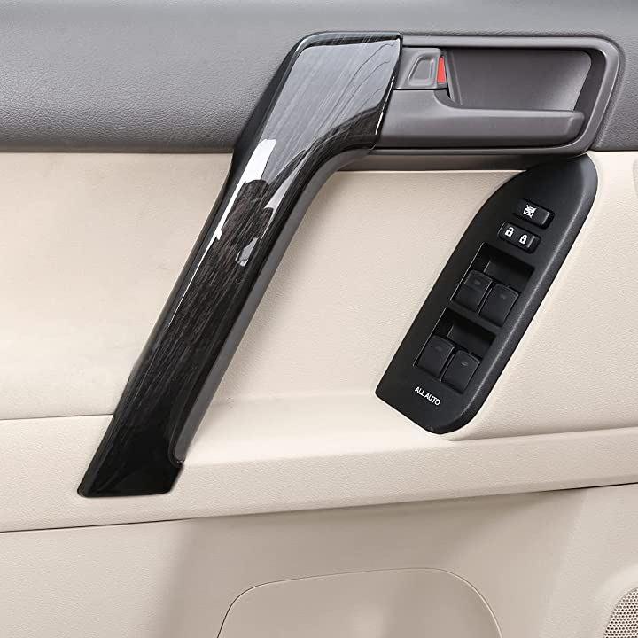 トヨタ ランドクルーザープラド 2010-2018に適用 車ドアハンドルプロテクター ドアノブカバー ドアハンドルカバー ABS 4本入り
