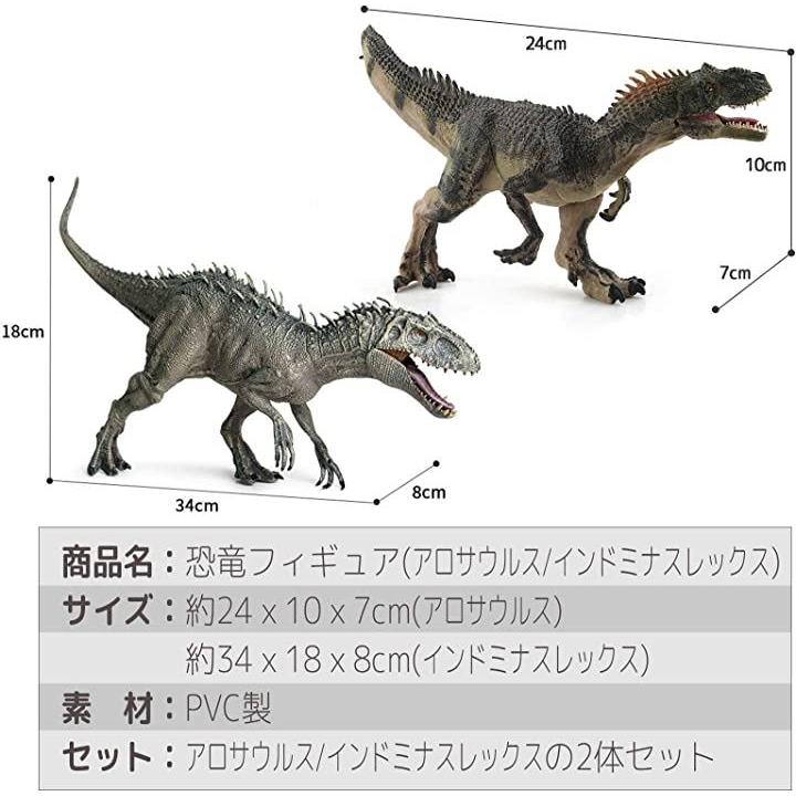 恐竜 フィギュア アロサウルス インドミナスレックス ジュラシック 模型