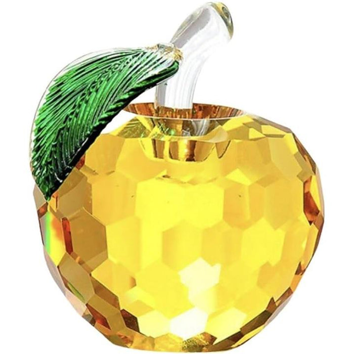 りんご クリスタル 置物 インテリア オブジェ 風水 玄関 金運 開運