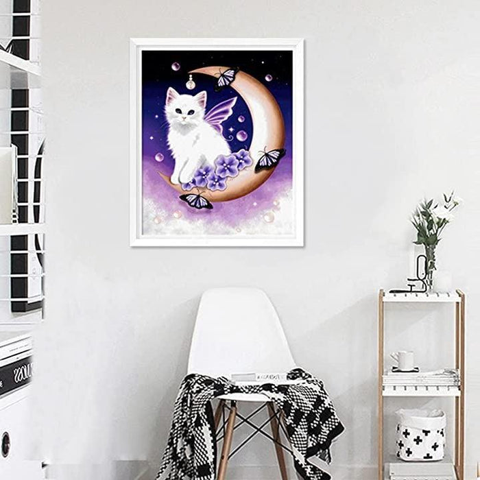 ダイヤモンドアート キット 猫 ダイアモンドビーズ 絵画キット