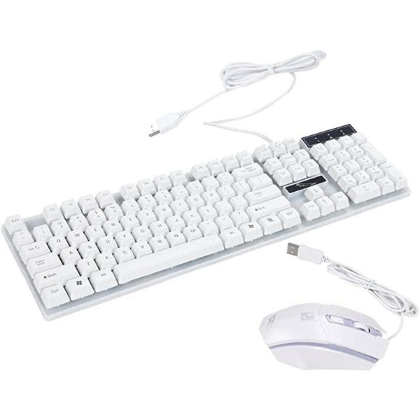 キーボード マウス セット ゲーミング LED バックライト 7色 usb 10キー付き 英語配列 有線